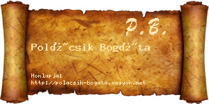 Polácsik Bogáta névjegykártya